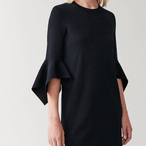 COS Knitted Dress With Draped Sleeves